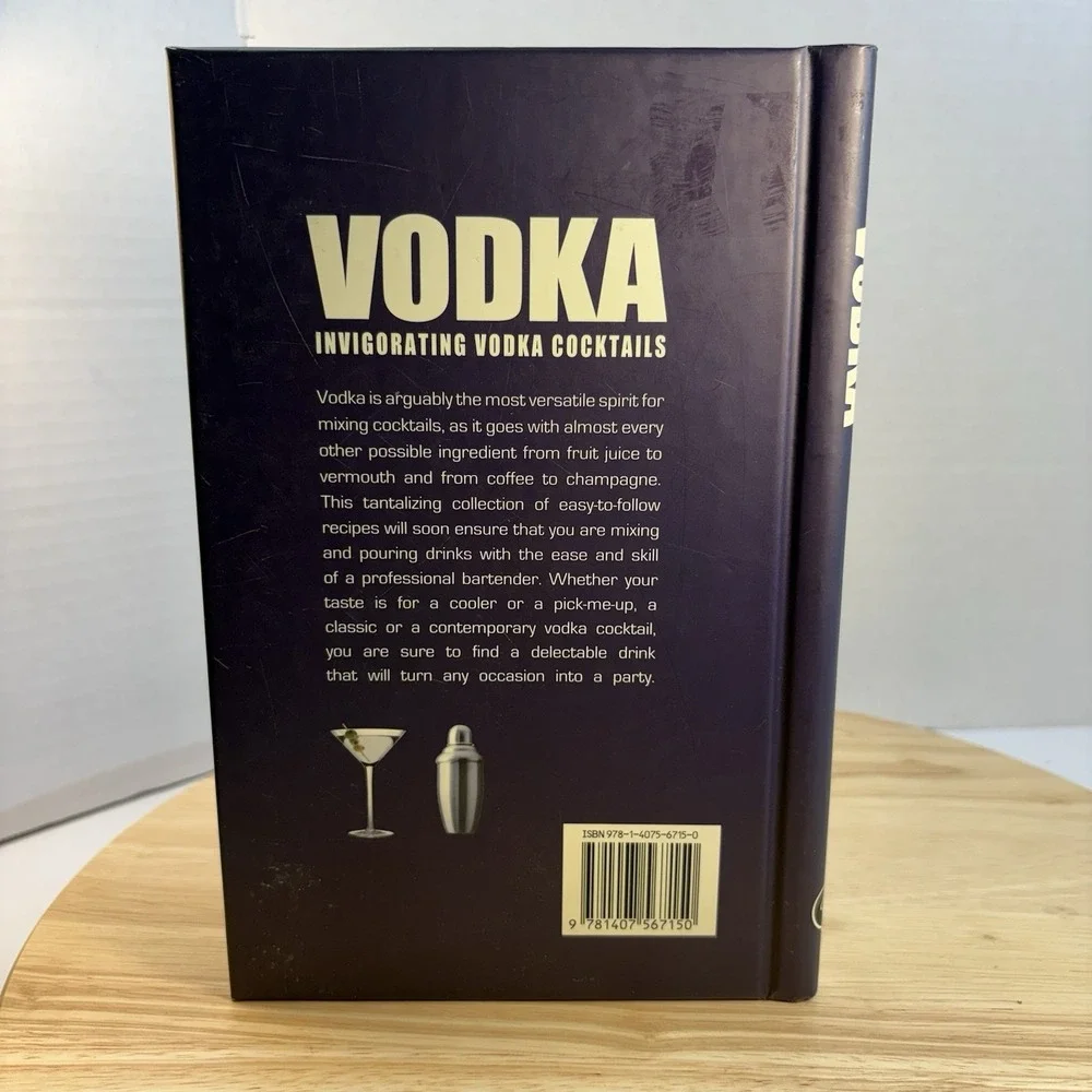Vodka: Invigorating Vodka Cocktails Spiral Bound Hardback Cookbook Linda Doeser